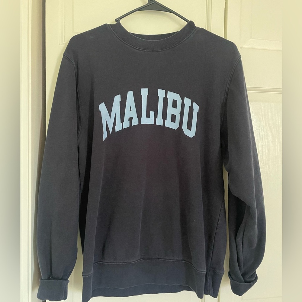 Oversized navy blue crewneck